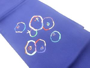 作家物　塩瀬金彩抽象果実模様名古屋帯